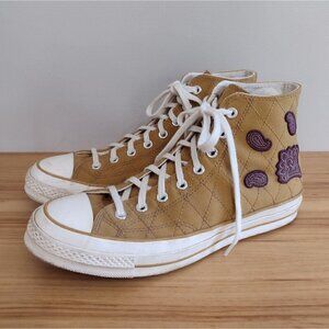 Converse Chuck Taylor 70 High Crafted Patches Sneakers Shoes Burnt Honey M10 W12